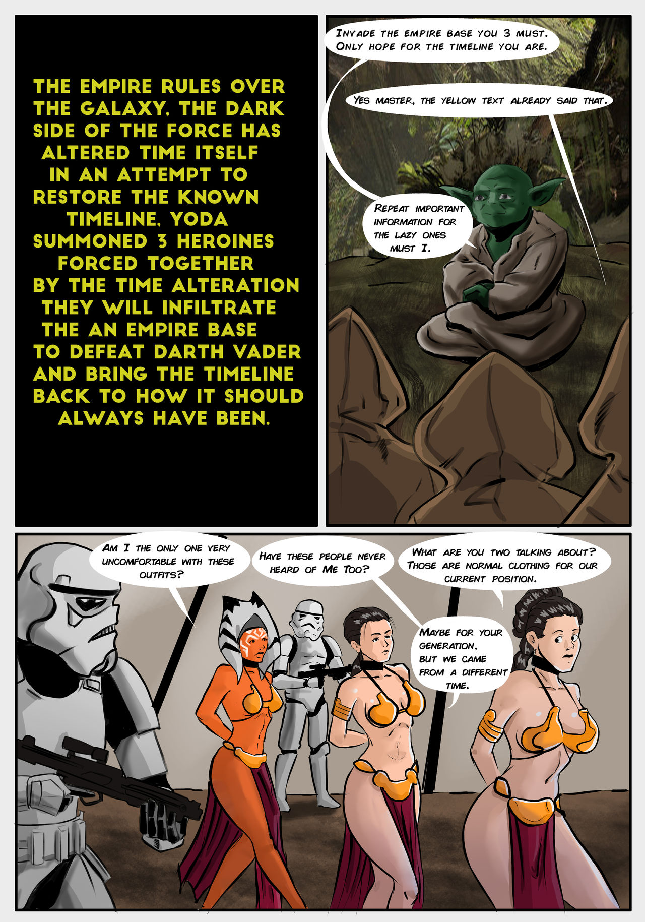 Star wars naked comic