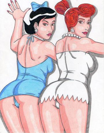 Betty Rubble Wilma Flintstone