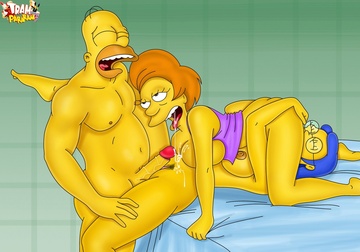 Lisa Simpson Homer Simpson Jessie Lovejoy MilHouse Ms. Krabappel 