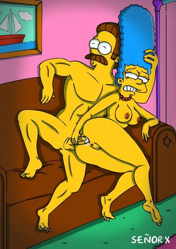 Marge Simpson Amy Ned Flanders